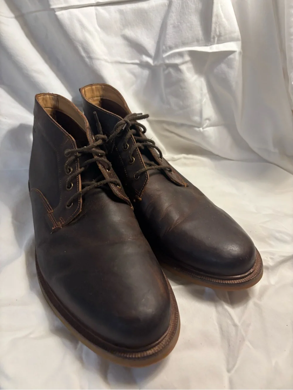 Men's Dark Brown Leather Chukka Boots